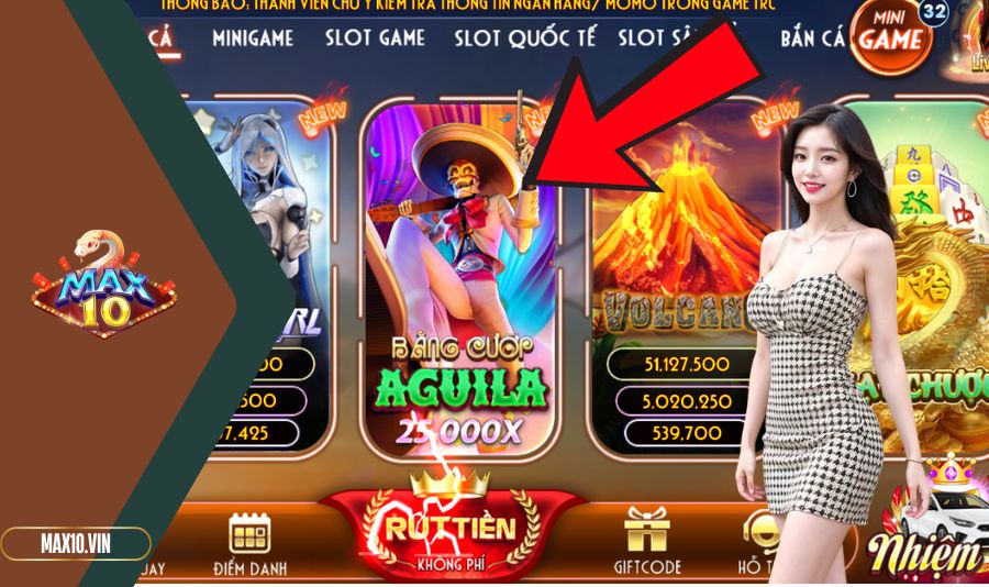 Ai nên vào Max10 thử sức với game Băng Cướp Aguila